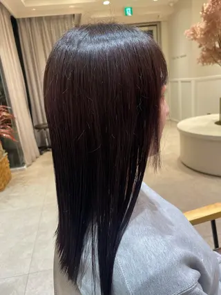 ミディアム カラー 髪質改善 BlancHairのヘアスタイル