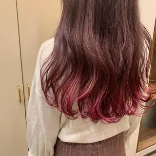 ロング カラー 【完全個室】髪質改善 暖色カラー/山崎唯奈のヘアスタイル