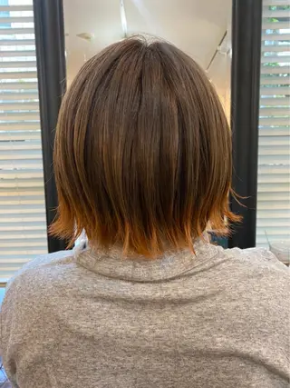 ショート カラー ショート、ボブ💚 レイヤー/井上翔のヘアスタイル