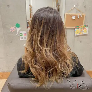 セミロング カラー ViaLa Hair 🌈すずきたくむ✂︎のヘアスタイル
