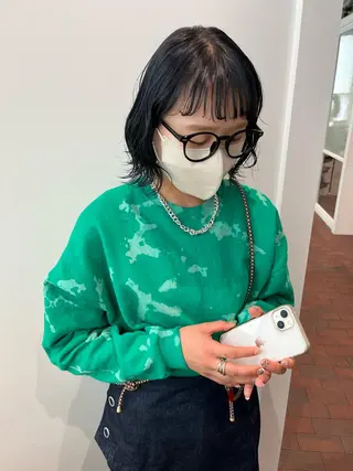 ショート カラー 片岡 由依のヘアスタイル
