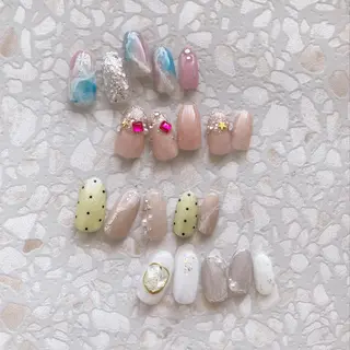 ロング stay goldのネイルデザイン