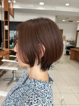 ショート 髪質改善×白髪ぼかし 美容師✂️武澤龍賀のヘアスタイル