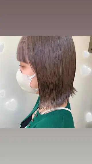 ミディアム カラー エクステ指名数 No.1💖ゆい🌈のヘアスタイル