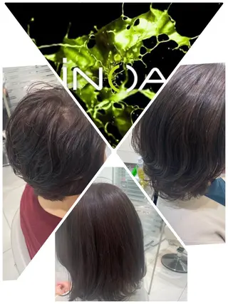 ショート カラー 縮毛矯正&髪質改善 西野のヘアスタイル