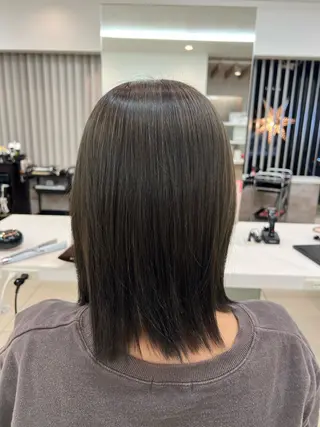 ミディアム カラー 髪質改善／透明感 NAKAIEのヘアスタイル