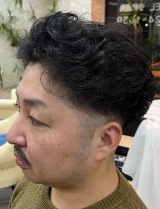 パーマ メンズ 熊谷 拓海のヘアスタイル