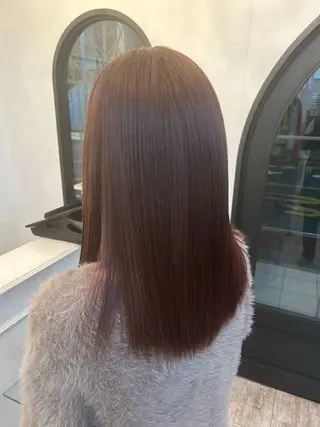 ミディアム カラー ボブ/艶カラー ❣️マナミのヘアスタイル