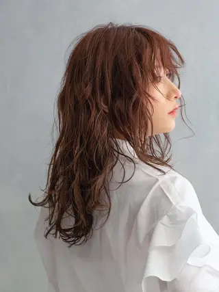 セミロング パーマ 似合わせ☆ショート 店舗指名1位✨LEOのヘアスタイル