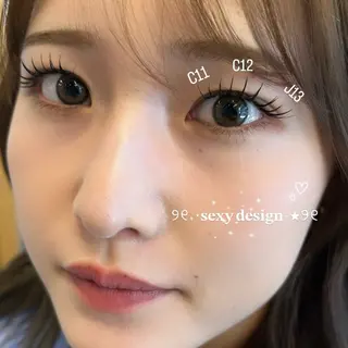 マツエク・マツパ ami eyeを可愛く♡のマツエク・マツパデザイン