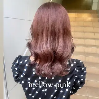 ミディアム カラー 河西 彩香/ブリーチカラーのヘアスタイル