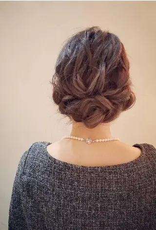 ロング ヘアアレンジ 美容院 コッペパンのヘアスタイル