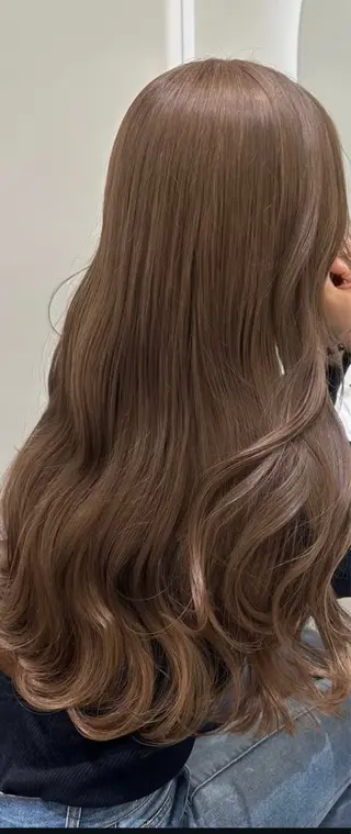 セミロング カラー ♡HARUKA ♡のヘアスタイル