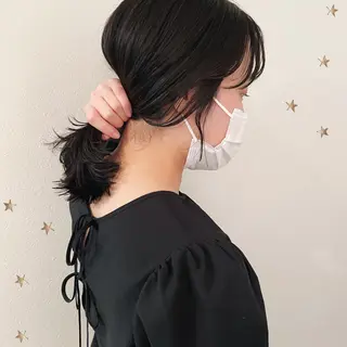 ミディアム 市川 千夏のヘアスタイル