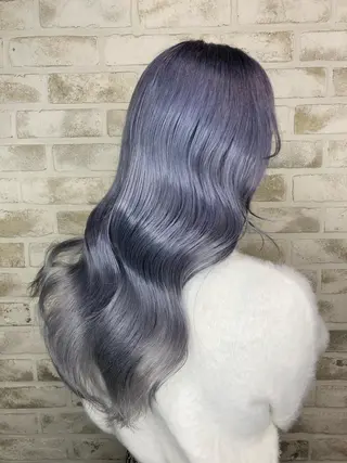 ロング カラー ヘアアレンジ トッチ 艶髪髪質改善のヘアスタイル