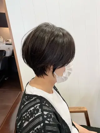 ショート ショート/ボブ/ メンズ/縮毛矯正のヘアスタイル