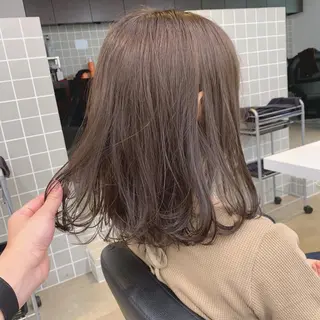 ミディアム カラー ヘアアレンジ 美髪矯正/透明感カラ ー🫧YUUKI🫧のヘアスタイル