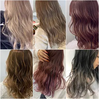 ロング カラー 渡邊 唯のヘアスタイル