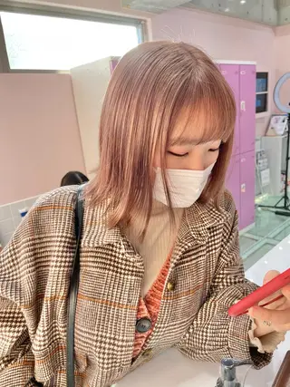 ショート カラー 店長 小池アキトのヘアスタイル