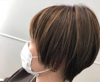 ミディアム カラー 【大人髪】men's パーマ/潤艶髪のヘアスタイル