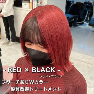 ミディアム カラー ボブカットモデル 募集中　ukaのヘアスタイル