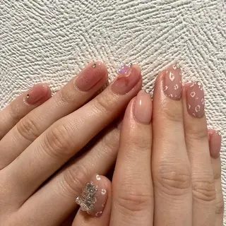 ネイル パラあり！フィルイン 美フォルムのネイルデザイン