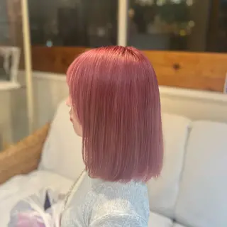 カラー ブリーチカラー/ maru🩵💚のヘアスタイル