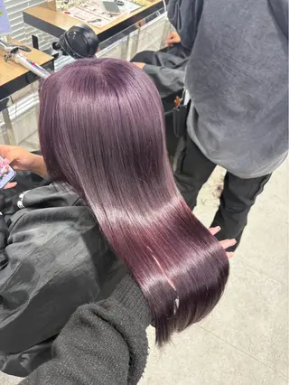 ロング miku/ラベンダー 透明感カラー🪻❤︎のヘアスタイル