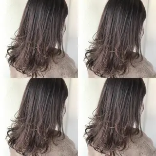 セミロング カラー 似合わせ/ブリーチ カラー.岡田友仁のヘアスタイル