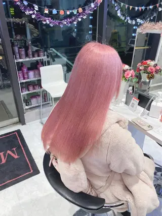 セミロング カラー ダブルカラー特化💍 tiam💍韓国ヘアのヘアスタイル