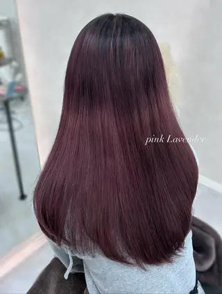 カラー kana°ʚ🎀ɞ° 韓国風透明感カラーのヘアスタイル