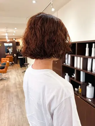 ショート パーマ レイヤー/パーマ /縮毛/ 宮本 泰周のヘアスタイル