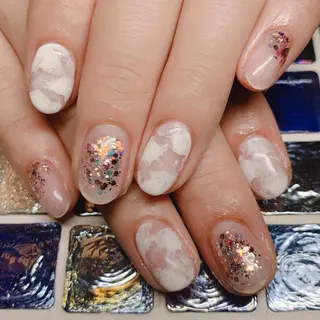 ミディアム .. momoko🕊のネイルデザイン