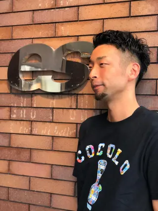 ショート パーマ メンズ 坂元 智信のヘアスタイル