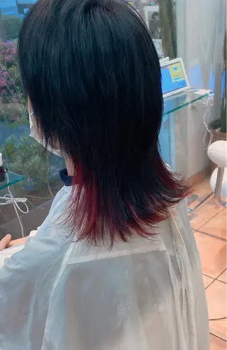 セミロング カラー特化 横川　翔希のヘアスタイル