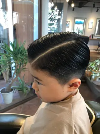 ショート メンズ キッズ 冨士川 英樹のヘアスタイル