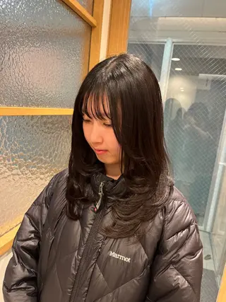 ミディアム ブリーチ無しカラー/ 美髪改善💠てんゆうのヘアスタイル