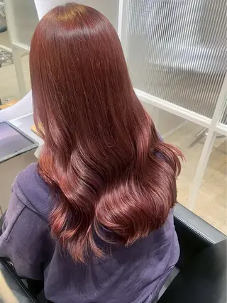 ロング カラー Overlay 自由が丘所属・🍇自由が丘/ レディース/ユイナのヘアスタイル