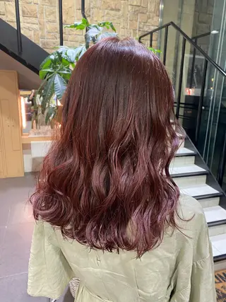 セミロング カラー ヘアアレンジ TSUNA 🌙 Lim 五反田のマツエク・マツパデザイン