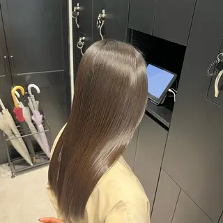 ロング カラー 縮毛矯正　野口 恵のヘアスタイル