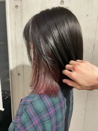 ミディアム カラー SHOTO ハイトー ン/ブロンドカラーのヘアスタイル