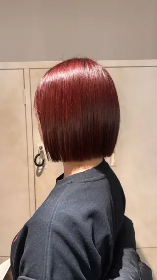 ショート 艶カラー🫧/韓国 レイヤー/愛珠🎀のヘアスタイル