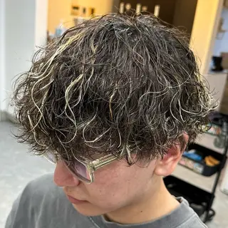 ミディアム パーマ メンズ メンズパーマ WATARUのヘアスタイル