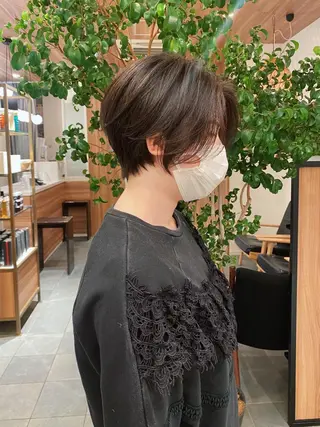 ショート カラー パーマ 🍃服部 雅哉🍃銀座◎のヘアスタイル