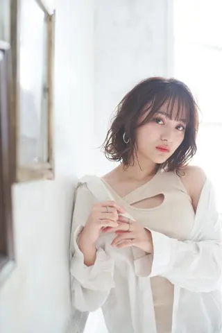 ミディアム 【髪質改善】 梅田　聡のヘアスタイル