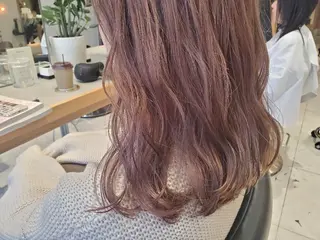 セミロング カラー ヘアアレンジ オリーブ透明感カラー 表参道/MIKUのヘアスタイル