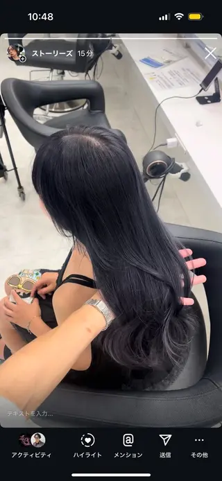 ロング カラー 大人っぽ韓国ヘア 寒色💙yuma💙のヘアスタイル