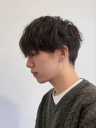 パーマ メンズ セジールヘアメゾン所属・韓国レイヤー/透明感 カラー🐈曾根高のヘアスタイル