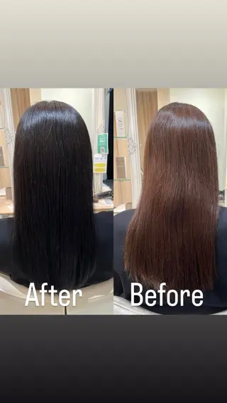 ロング カラー 秋山 瑠夏のヘアスタイル