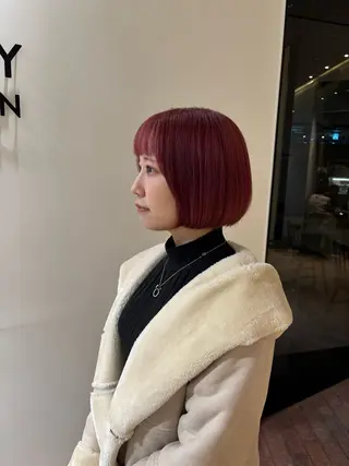 ショート カラー マンツーマン 縮毛矯正/マユコのヘアスタイル